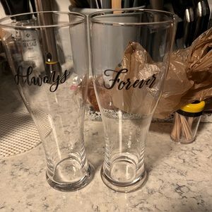 Glass set Always and Forever